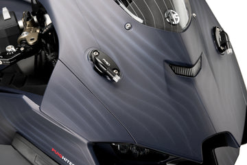 KAWASAKI ZX-10RR [2025] – Coques de rétroviseurs avec jeu d'indicateurs de languette – Noir