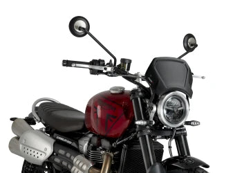 TRIUMPH SCRAMBLER 1200X [2025] – Front panel ABS – Matt black - 0