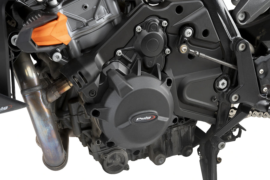KTM 990 DUKE 2024–2025 - 3er-Kit Motorschutzabdeckungen | Schwarz | PUIG 22347N
