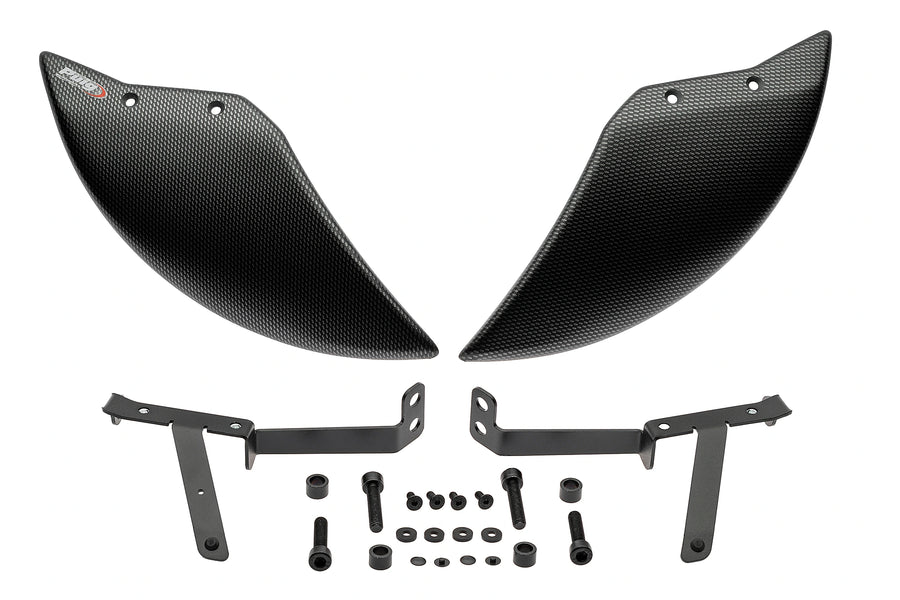 DUCATI PANIGALE V4 2025 - Vorderrad-Aerodeflektor | Carbon-Optik | PUIG 22797C