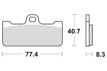 APRILIA SXV 450 [2008-2010] - Dual Sinter brake pads