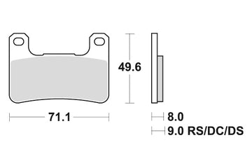 KAWASAKI Z 1000 [2011-2019] - Plaquettes de frein Dual Sinter