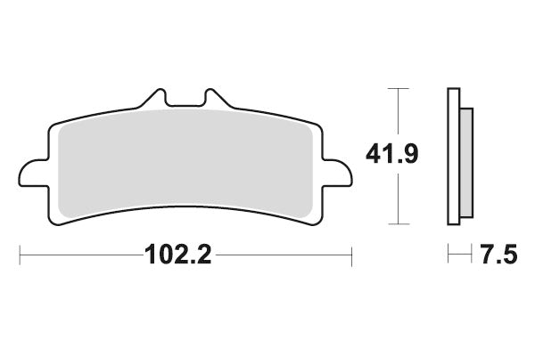 DUCATI 848 [2011-2012] - Dual Sinter brake pads