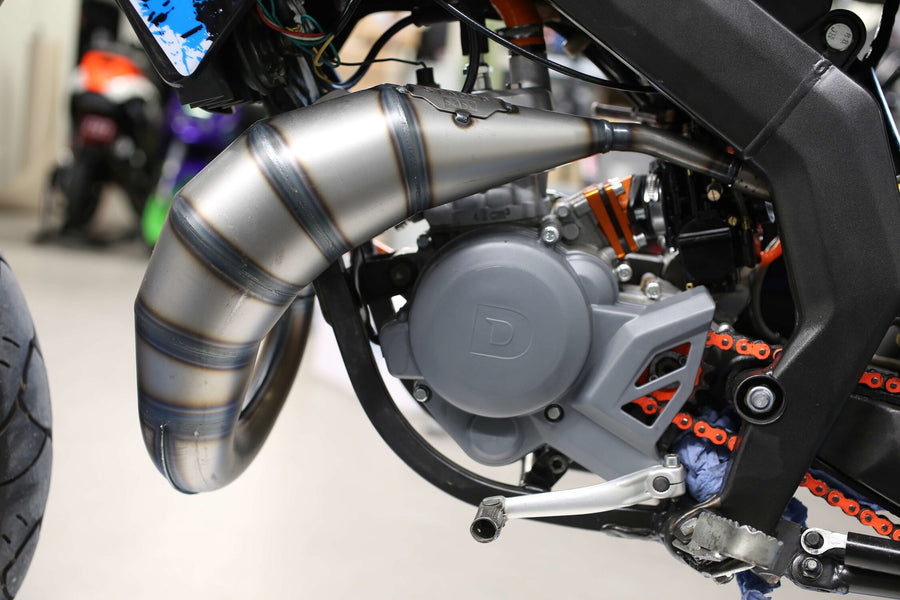 Aprilia RX Enduro 50 2T D50B0 [2007–] - Pot d'échappement 70cc CNC orange