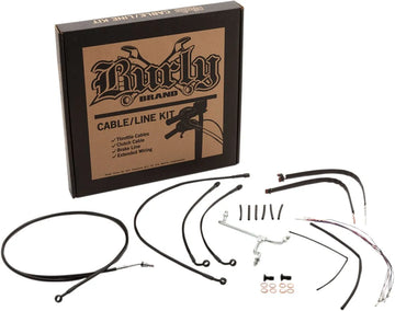 harley davidson flhrxs [BURLY BRAND] - Kit complet de câbles de guidon/conduites de frein en acier inoxydable - 0