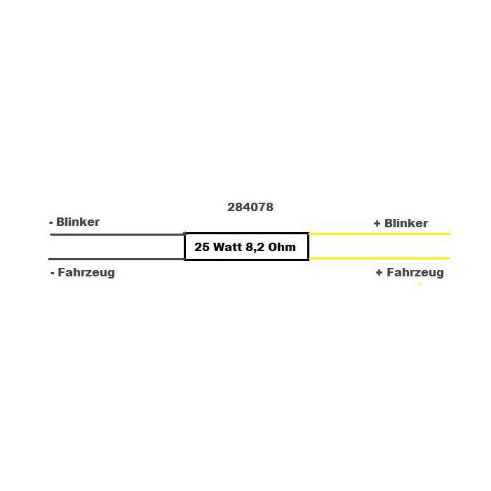 LED indicator load resistor 8.2 ohm / 25 W - 1 piece