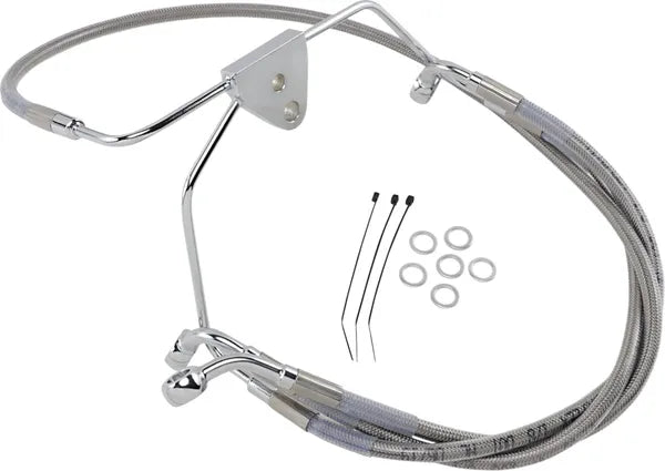 Harley Davidson Flhtcui [DRAG SPECIALTIES] - Stainless Steel Brake Line Kit, Extended
