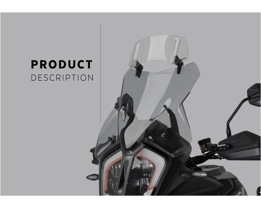 KTM 890 SMT [2025] – Bulle Spoiler 2.0 Clip-on – Transparent