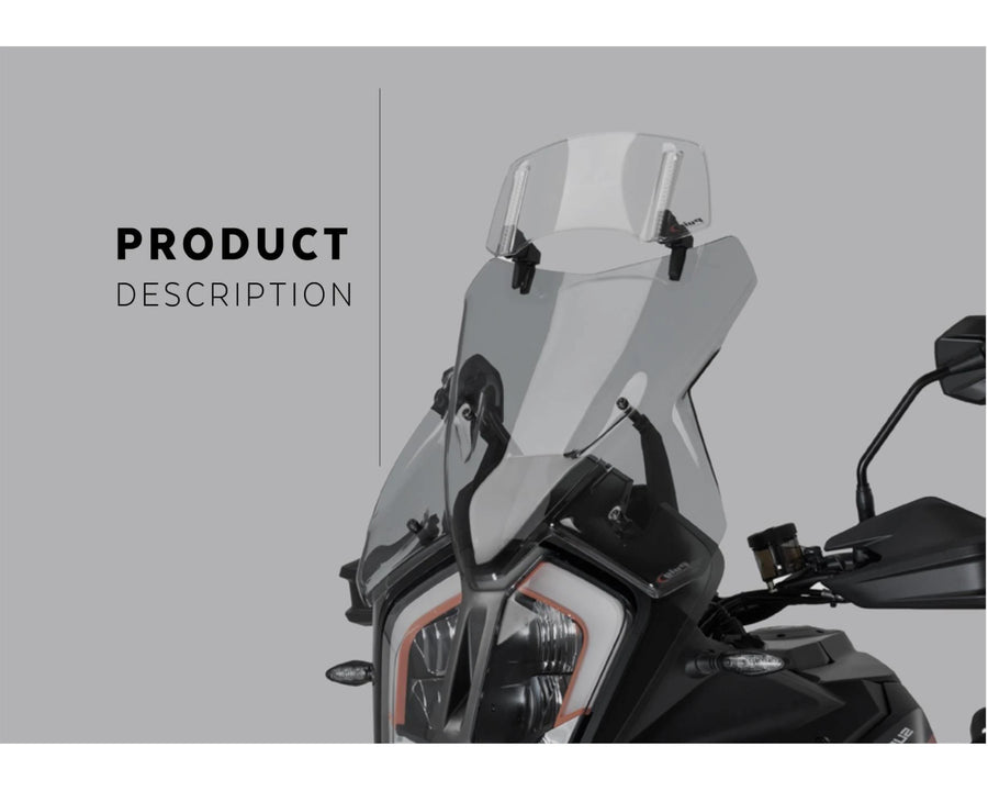KTM 890 SMT [2025] – Disque de spoiler 2.0 fixé avec vis – Transparent