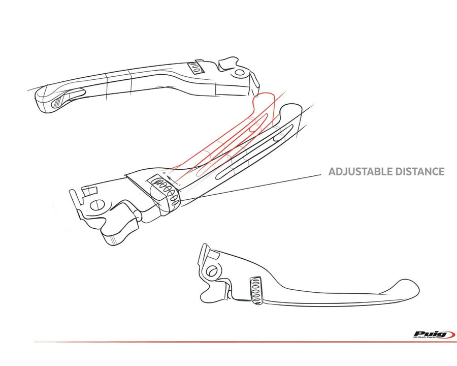 VESPA GTS 310 [2025] – levier pour cyclomoteur – argent