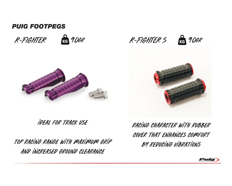 KTM RC 390 [2025] – Racing footrests – titanium