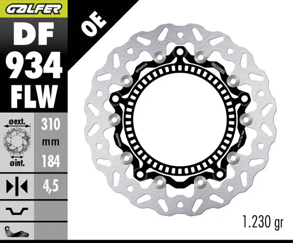 Triumph Tiger Sport 660 ABS [2022-2026] - Floating wave brake disc - picture 2
