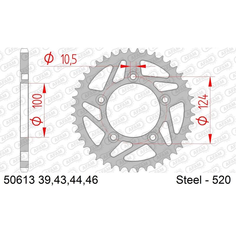 DUCATI 698 HYPERMOTARD MONO [2024-2026] - Kettenkit 520XHR2 15/42-110 - Standard Kettenrad