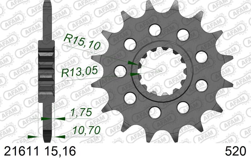 Yamaha MT-07 [2025-2026] - Kettenkit 520XMR3 16/43-108- standard Kettenrad