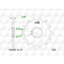 CF Moto 675 NK [2025-2026] - Kettensatz 520 XSR - 15/48-114 - Kettenrad Stahl Standard