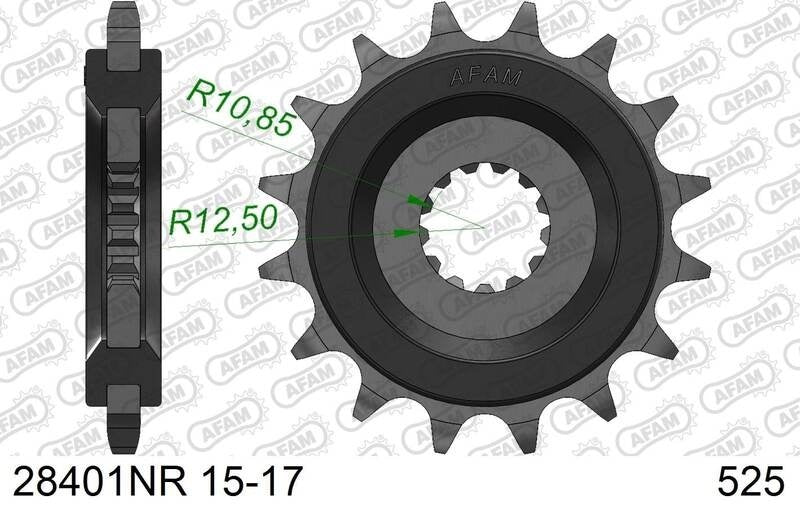 Suzuki GSX-S 1000 GT [2022-2026] - Kettenkit 525 XHR4 - 17/44-116 - Standard Kettenrad Stahl