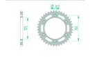 Husqvarna Svartpilen 801 [2024-2025] - Kettenkit 520 XHR4 - 16/41-116 - Standard Kettenrad Stahl