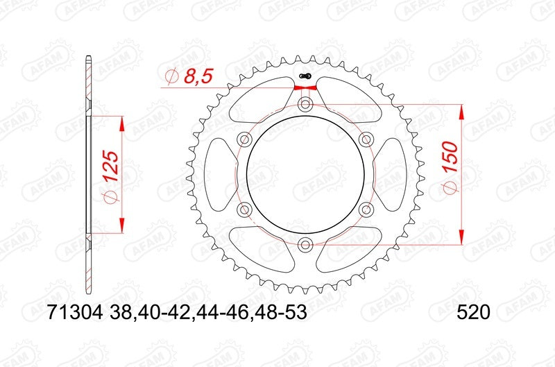Husqvarna Norden 901 [2022-2025] - Kettenkit 520 XHR4 - 16/45-118 - Standard Kettenrad Stahl