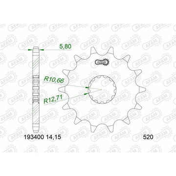 BENELLI TRK 702 [2023-2025] - Kettenkit 520 XSR4 - 15/46-118 - Standard Kettenrad Stahl