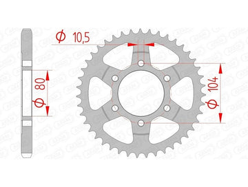 Kawasaki Ninja ZX-10R [2021-2025] - Kettenkit 525 XHR4 - 17/41-116 - Standard Kettenrad Stahl