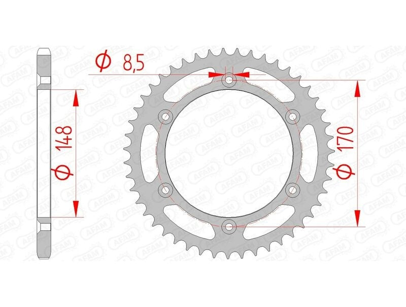 Suzuki DR 800 S [1991-1993] - Kettenkit 520 XSR4 - 15/47-116 - Standard Kettenrad Stahl