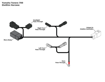 Yamaha Tenere 700 [Denali] -P & P Daldim Kabel Adaptateur - 0