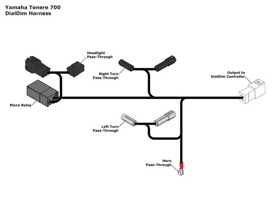 Yamaha Tenere 700 [Denali] -P & P Daldim Kabel Adaptateur
