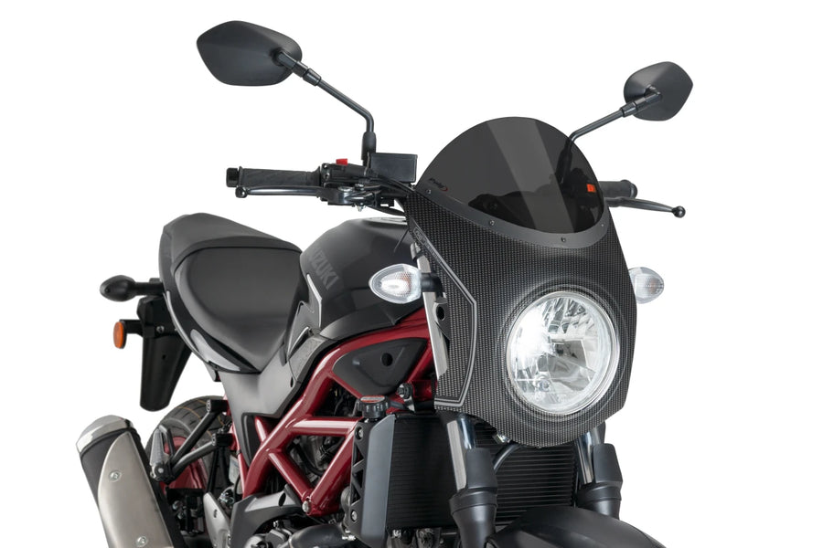 SUZUKI SV 650 [2025] – Retro fairing screen – Transparent