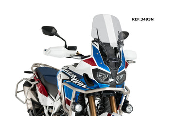 HONDA AFRICA TWIN à partir de 2016 - PUIG M.E.M. Réglage du pare-brise | Noir | PUIG 3493N