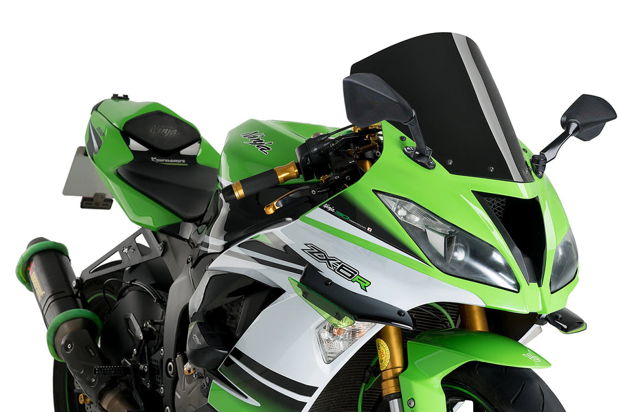 KAWASAKI ZX-6R NINJA [2018] - Bulle R-Racer | Noir | PUIG 3629N