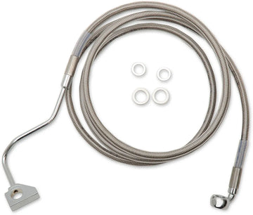 harley davidson fltr [DRAG SPECIALTIES] - Kit de conduites de frein rallongées en acier inoxydable