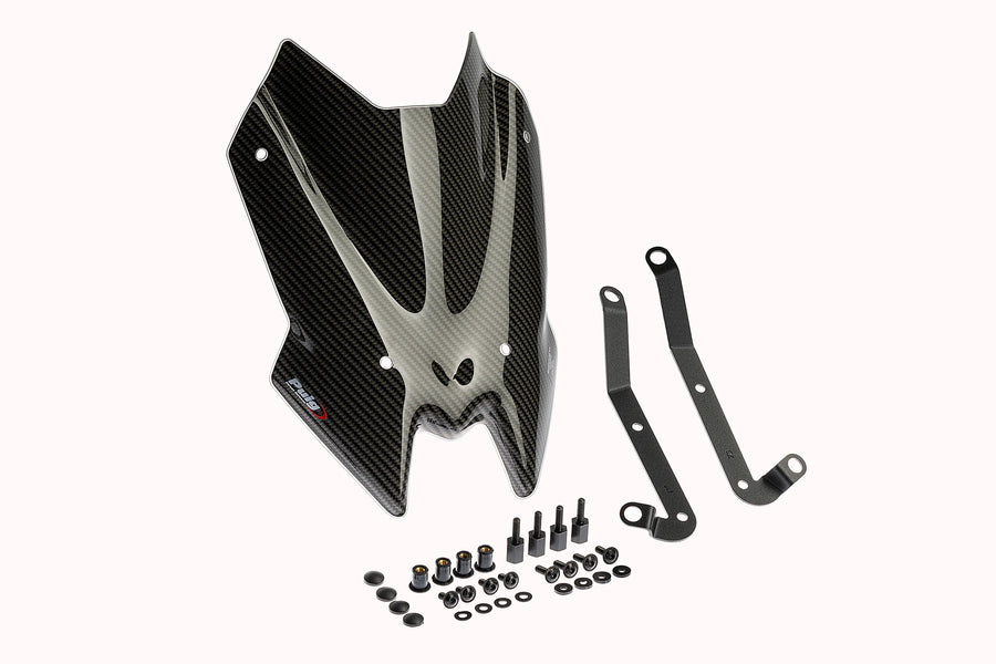 BMW F 900 R [2025] - New Generation Sport Windshield | Carbon look | PUIG 3864C