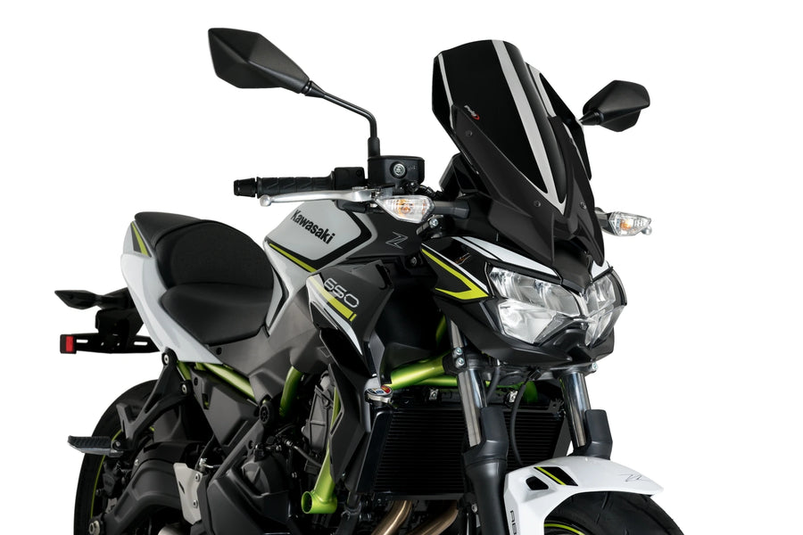 KAWASAKI Z 650 [2025] - Pare-brise Touring nouvelle génération | Noir | PUIG3865N