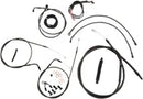 Harley Davidson Fxsbse [LA CHOPPERS] - Complete Midnight Braided Handlebar Cable/Brake Line Kit