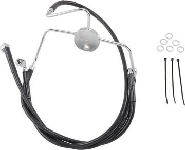 Harley Davidson Flhr [DRAG SPECIALTIES] - Kit de conduite de frein en vinyle noir étendu