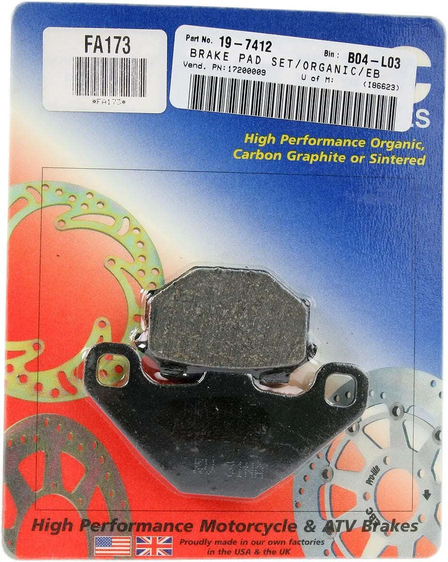 aprilia pegaso 125 [EBC] – plaquettes de frein organiques base « FA »