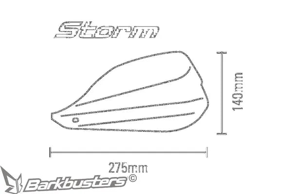 CF Moto 650 650 [BARKBUSTERS] – STORM handguards for 22 mm handlebars
