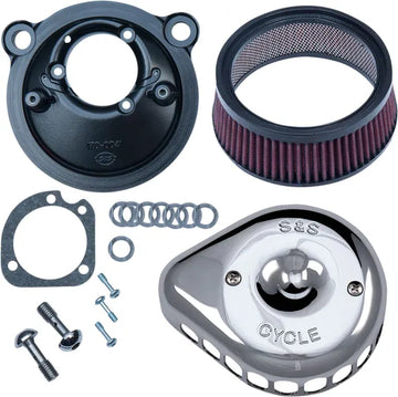 Harley-Davidson Xl 1200 Cx [2020] - Mini Teardrop Stealth Luftfilter-Kit – Oberfläche: Silber – Bild 2