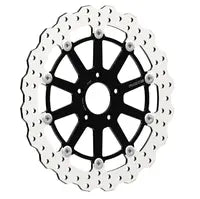 Harley-Davidson XL 883 C Sportster Custom [2010] - floating wave brake disc - surface: orange, silver, stainless steel - picture 9