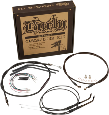 Harley Davidson Softail Street Bob FXBB [BURLY BRAND] – Jeu de câbles Jail Bar - 0