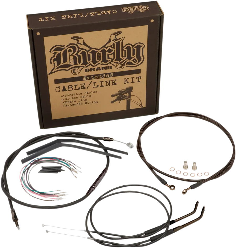 Harley Davidson FX [BURLY BRAND] - Jeu de câbles pour barre de prison