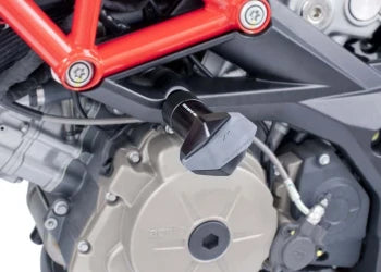 APRILIA SHIVER 900 [2020] – Adaptateur repose-pieds passager en caoutchouc – noir