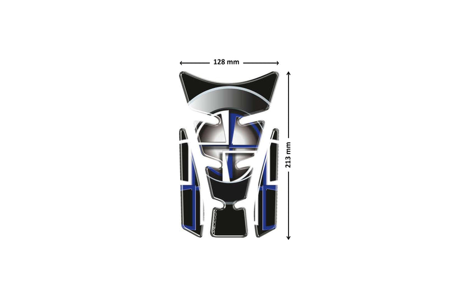 HONDA XL 600 V TRANSALP [1999] – Ailes protection réservoir – argent
