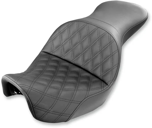 Harley Davidson Dyna [SADDLEMEN] – Explorer seat with diamond quilting