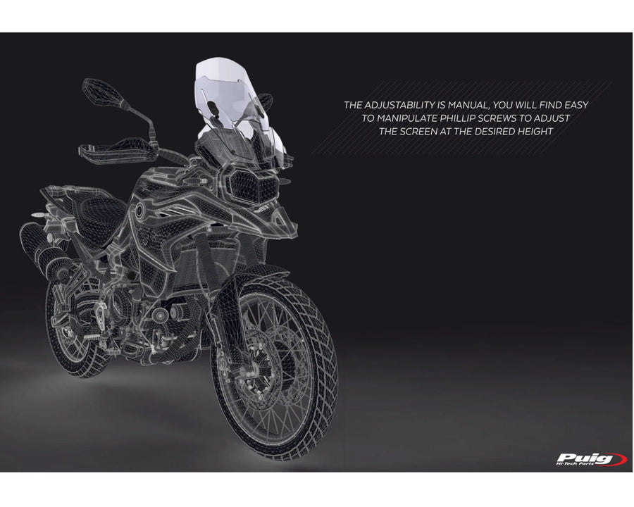 BMW F 750 GS [2024] – Bulle réglable – Transparent