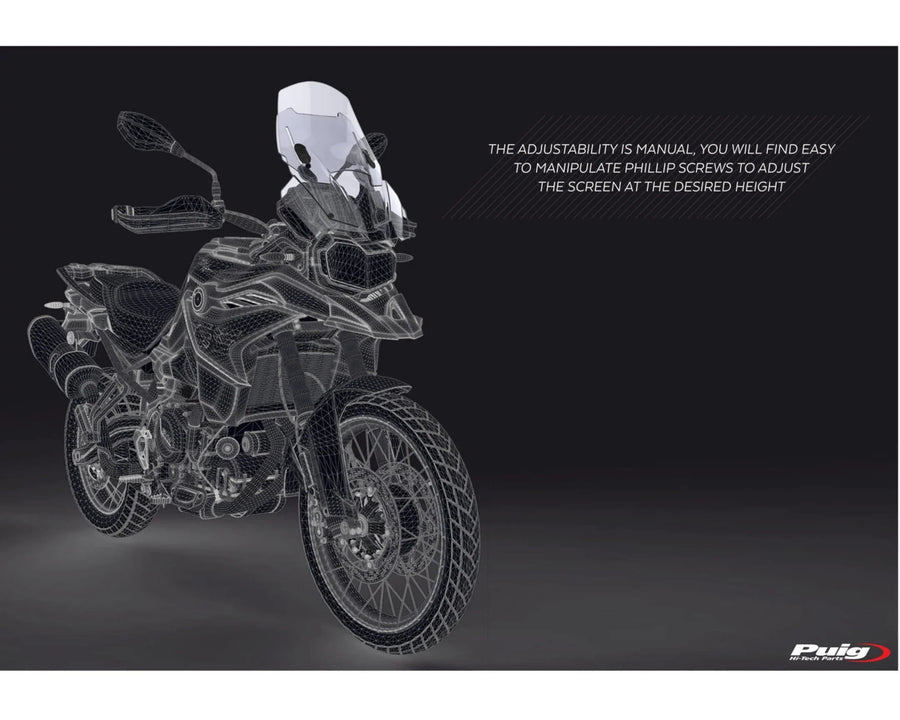 BMW F 750 GS [2024] – Adjustable windshield – heavily tinted