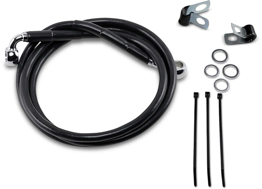 Harley Davidson FXSTS [DRAG SPECIALTIES] - Kit de conduite de frein en vinyle noir étendu
