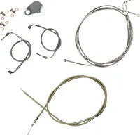 Harley Davidson Fxdrs 114 [LA CHOPPERS] - Standard Stainless Steel Covered Handlebar Cable/Brake Line Kit