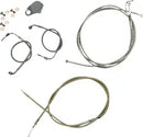 Harley Davidson Fxdrs 114 [LA CHOPPERS] - Standard Stainless Steel Covered Handlebar Cable/Brake Line Kit