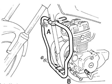 Honda CM 125 [1982-1986] - barre de protection des moteurs - 0